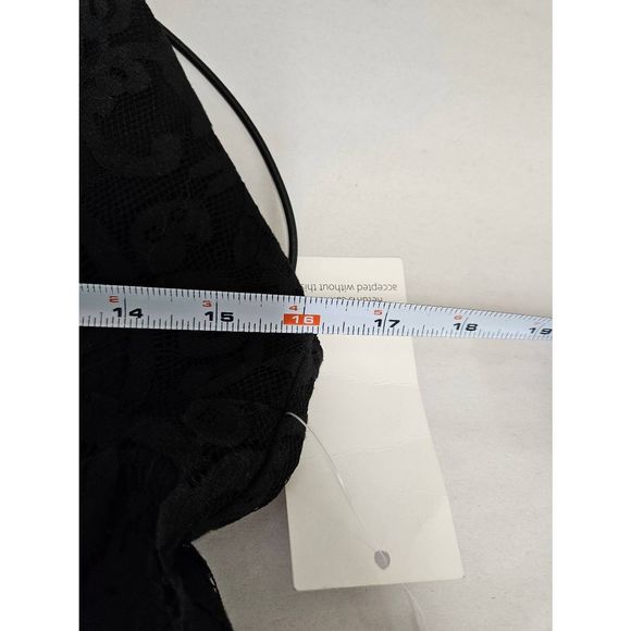 NWT Tobi Deep Plunge Black Dress Large - Picture 14 of 15